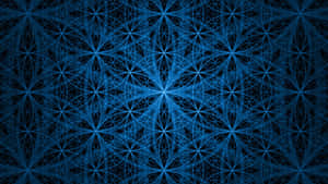 A Blue Abstract Pattern With A Lot Of Stars Wallpaper