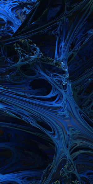 A Blue And Black Abstract Image Wallpaper