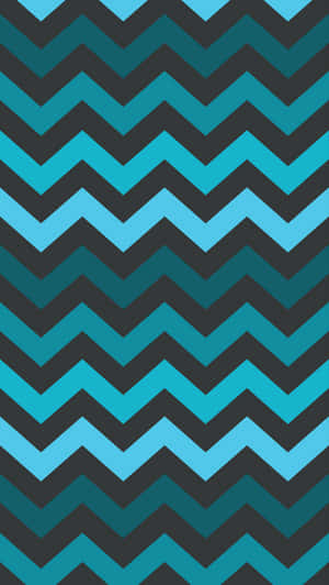 A Blue And Black Chevron Pattern Wallpaper