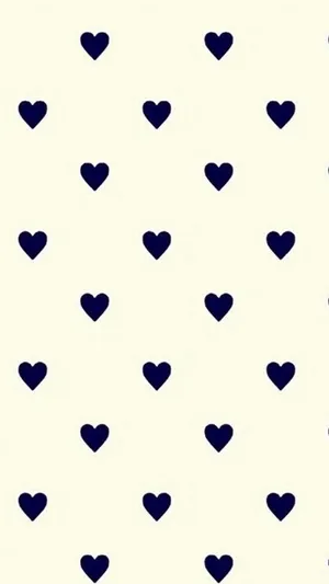 A Blue And White Heart Pattern On A White Background Wallpaper