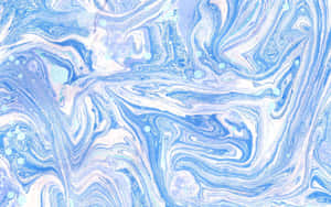 A Blue And White Marble Pattern Wallpaper