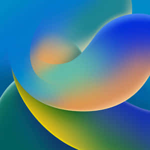 A Blue And Yellow Abstract Background Wallpaper