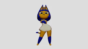 A Blue And Yellow Cartoon Character Is Standing Wallpaper