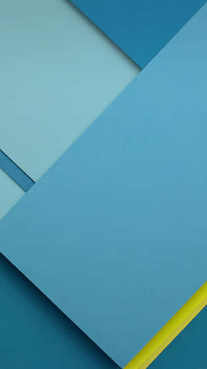 A Blue And Yellow Paper With A Yellow Stripe Wallpaper