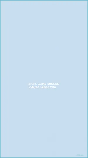 A Blue Background With The Words,'happy Come Around' Wallpaper