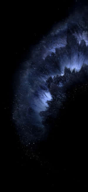 A Blue Cloud In The Dark Sky Wallpaper