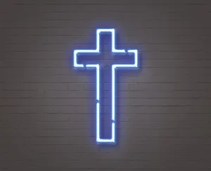 A Blue Cross Symbol Of Protecting One's Health Wallpaper