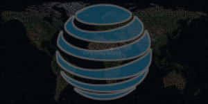 A Blue Globe With A Blue Globe In The Middle Wallpaper