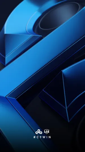 A Blue Logo With A Blue Background Wallpaper