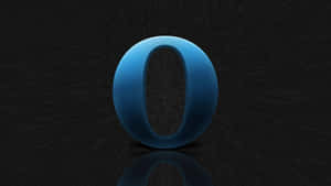 A Blue Ring With A Reflection On A Black Background Wallpaper