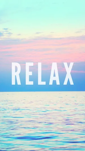 A Blue Sky With The Words Relax On It Wallpaper