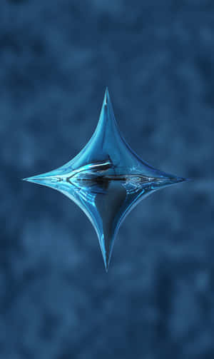A Blue Star With A Blue Background Wallpaper