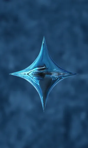 A Blue Star With A Blue Background Wallpaper