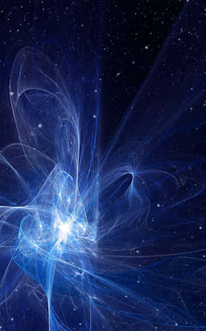 A Blue Swirl Of Light In The Sky Wallpaper