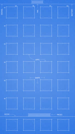 A Blueprint With A Lot Of Squares Wallpaper