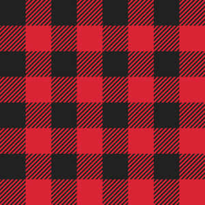 A Bold Red And Black Plaid Design Wallpaper