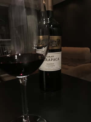 A Bottle Of Black Wine Wallpaper