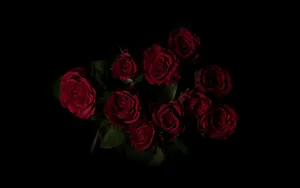 A Bouquet Of Beautiful Roses For Valentine's Day Wallpaper