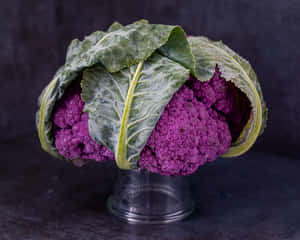 A Bowl Of Delicious Purple Cauliflower Wallpaper