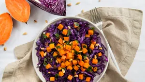 A Bowl Of Purple Sweet Potatoes Wallpaper