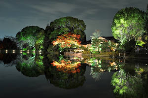 A Breath-taking Lakeside Landscape In Japan Wallpaper