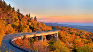 A Breathtaking Aerial View Of The Blue Ridge Mountains Wallpaper