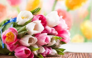 A Breathtaking Display Of Vibrant Multicolored Flowers In Full Bloom Wallpaper