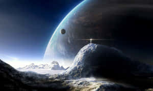 A Breathtaking View Of A Distant Space Fantasy Wallpaper