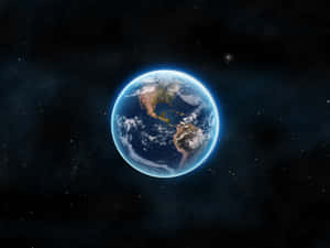 A Breathtaking View Of Our Blue Planet. Wallpaper