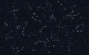 A Breathtaking View Of The Night Sky Featuring Constellations Shining Brightly Against A Cosmic Backdrop Wallpaper