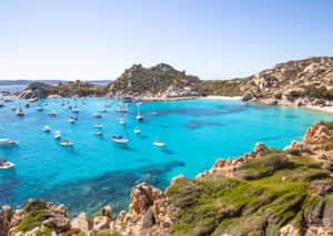 A Breathtaking View Of The Stunning Italian Island Wallpaper