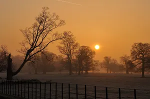 A Breathtaking Winter Sunset Wallpaper