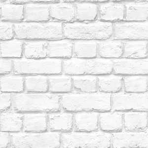 A Brick Tiled Wall In White Wallpaper