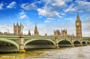 A Bridge Over A River Wallpaper