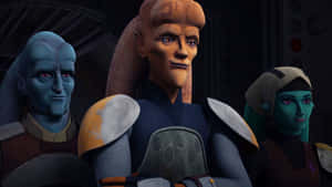 A Bright And Colorful Twi'lek Wallpaper