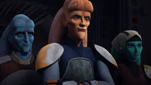 A Bright And Colorful Twi'lek Wallpaper