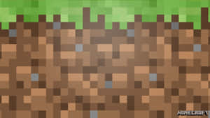 A Bright And Vibrant Landscape Of Minecraft's Grass Blocks Wallpaper