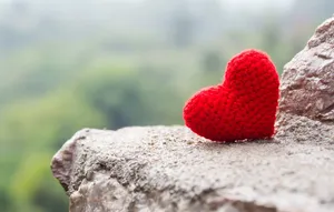 A Bright And Vibrant Red Heart, Bursting With Love Wallpaper