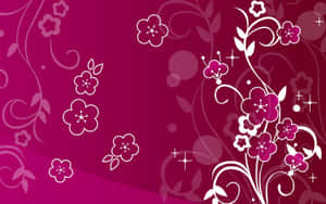 A Bright, Cute Neon Pink Background. Wallpaper