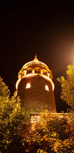 A Bright Day With Blue Skies And Greenery Wallpaper