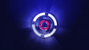 A Bright Neon Purple Glowing On A Dark Background Wallpaper