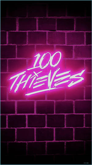 A Bright Pink Neon Aesthetic Painted Across The Walls Of The City Wallpaper