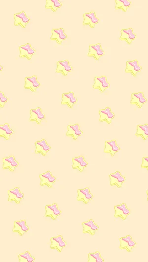 A Bright Yellow Bow Is The Perfect Way To Add A Little Kawaii Flair To Your Look. Wallpaper