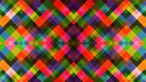 A Brightly Colored Geometric Pattern Wallpaper
