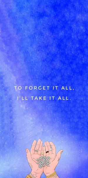 A Broken Phone With An Emotive, Aesthetic View. Wallpaper