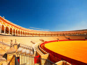 A Bullring In A Stadium Wallpaper