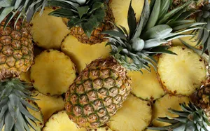 A Burst Of Fresh Pineapple Wallpaper