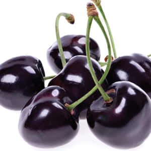 “a Bushel Of Black Cherries Fresh From The Farm.” Wallpaper