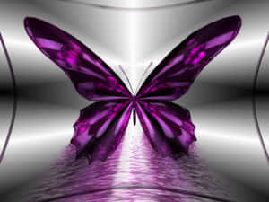 A Butterfly Emerges Into The World And Spreads Its Wings In Wonder. Wallpaper