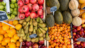 A Buzzing Local Farmers Market Packed With Fresh Produce Wallpaper